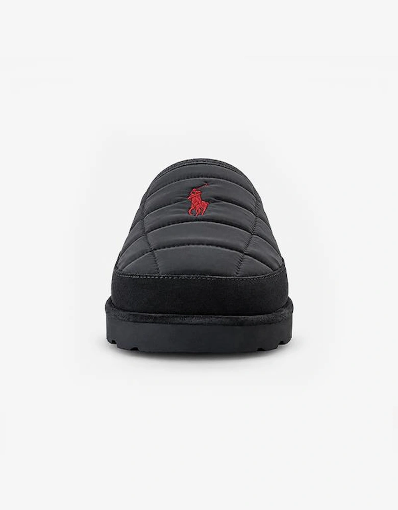Polo Ralph Lauren READ SCFF II Mens Mules Navy Nylon/Navy Suede with Red