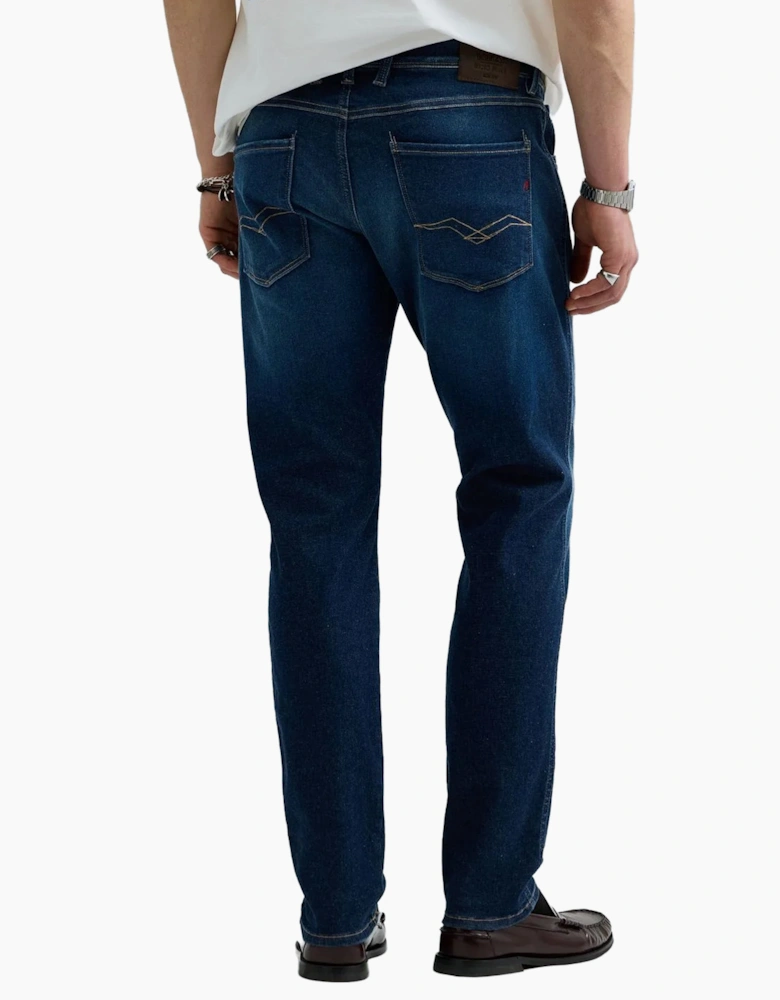 Replay Hyperflex Anbass Slim Fit Jean Clean Dark Wash