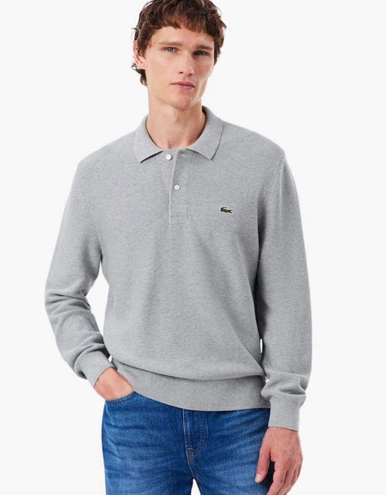 Lacoste Classic Fit Long Sleeved Knitted Polo Shirt