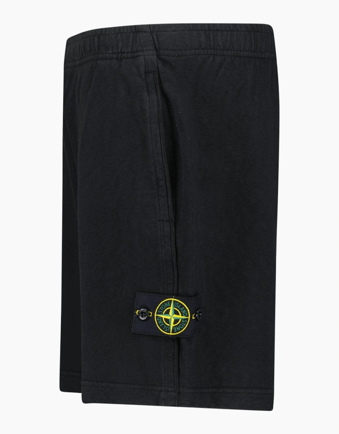 Stone Island 'Old Effect' Cotton Shorts Black