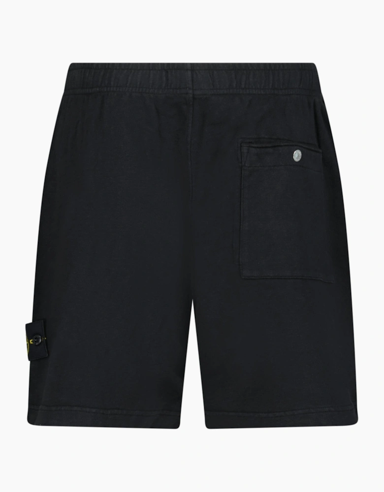 Stone Island 'Old Effect' Cotton Shorts Black