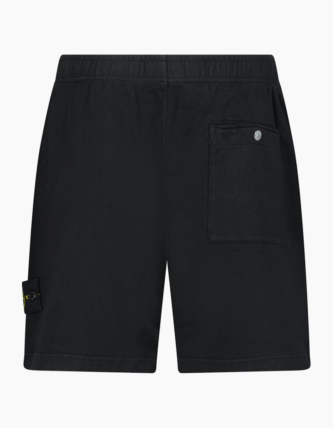Stone Island 'Old Effect' Cotton Shorts Black