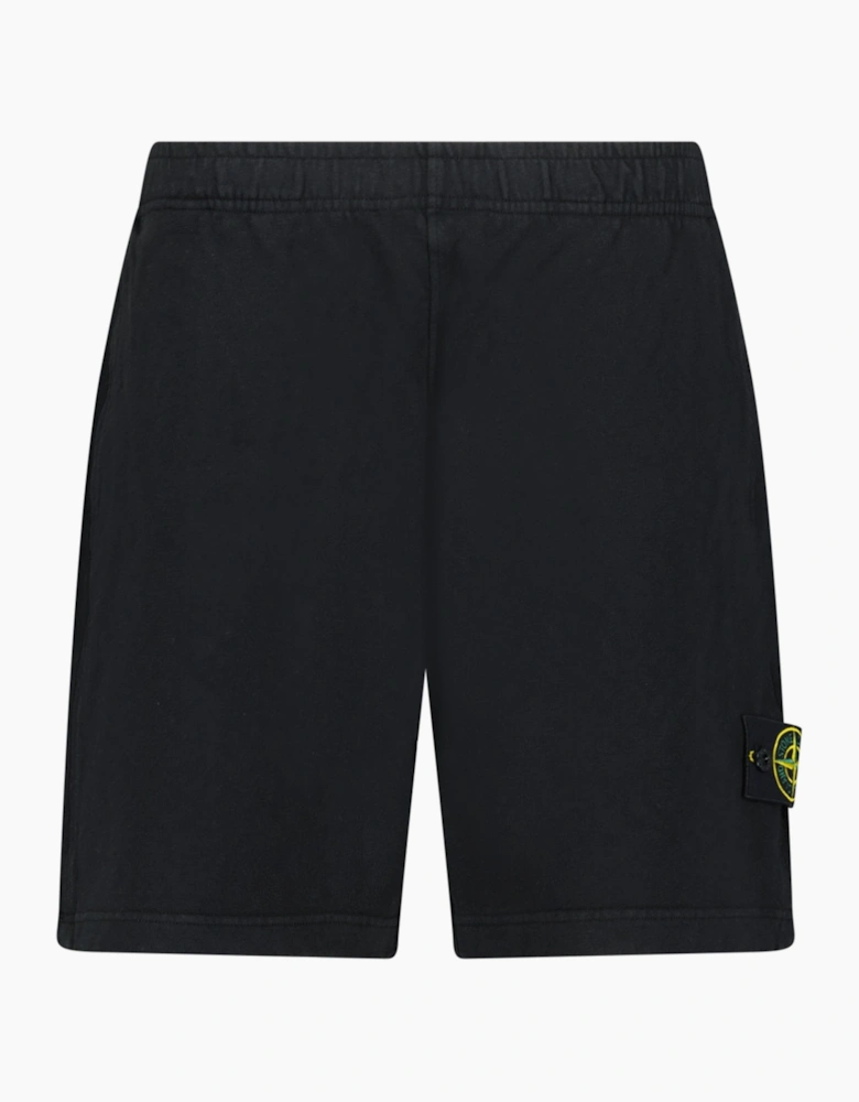 Stone Island 'Old Effect' Cotton Shorts Black