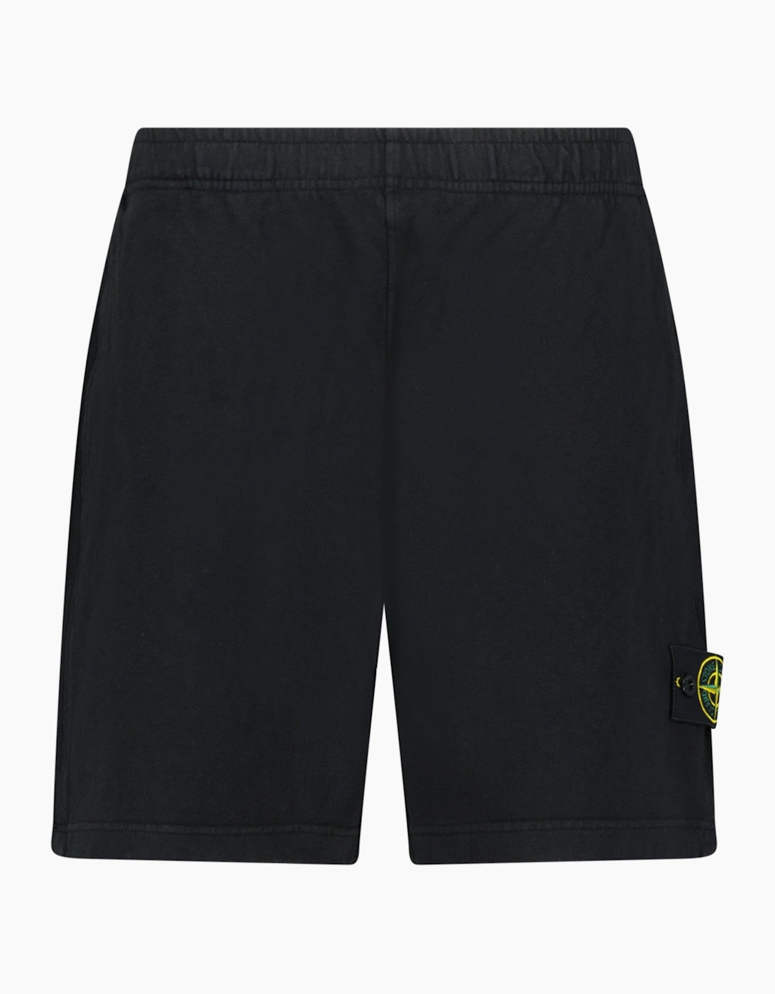 Stone Island 'Old Effect' Cotton Shorts Black