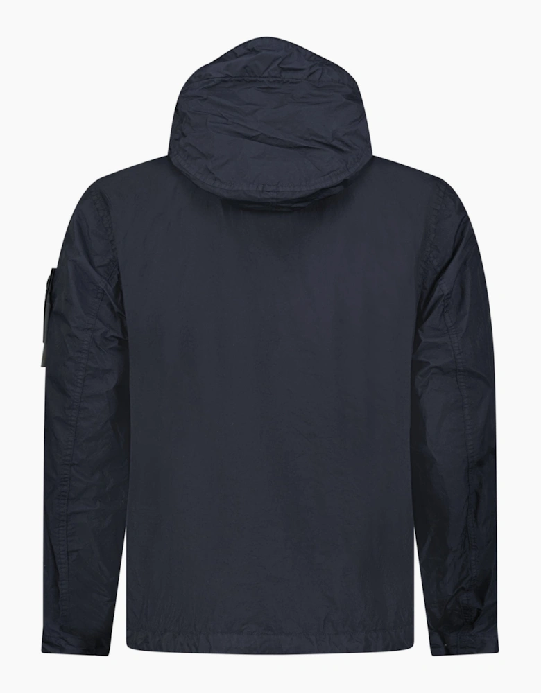 Stone Island Crinkle Reps NY Hooded Jacket in Navy