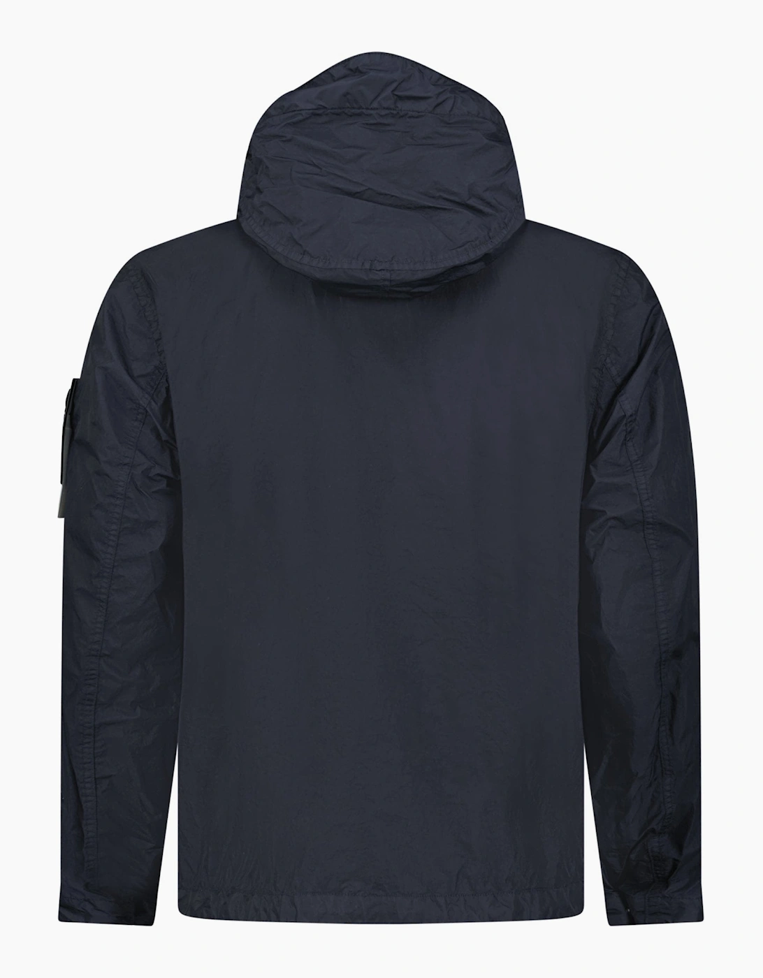 Stone Island Crinkle Reps NY Hooded Jacket in Navy