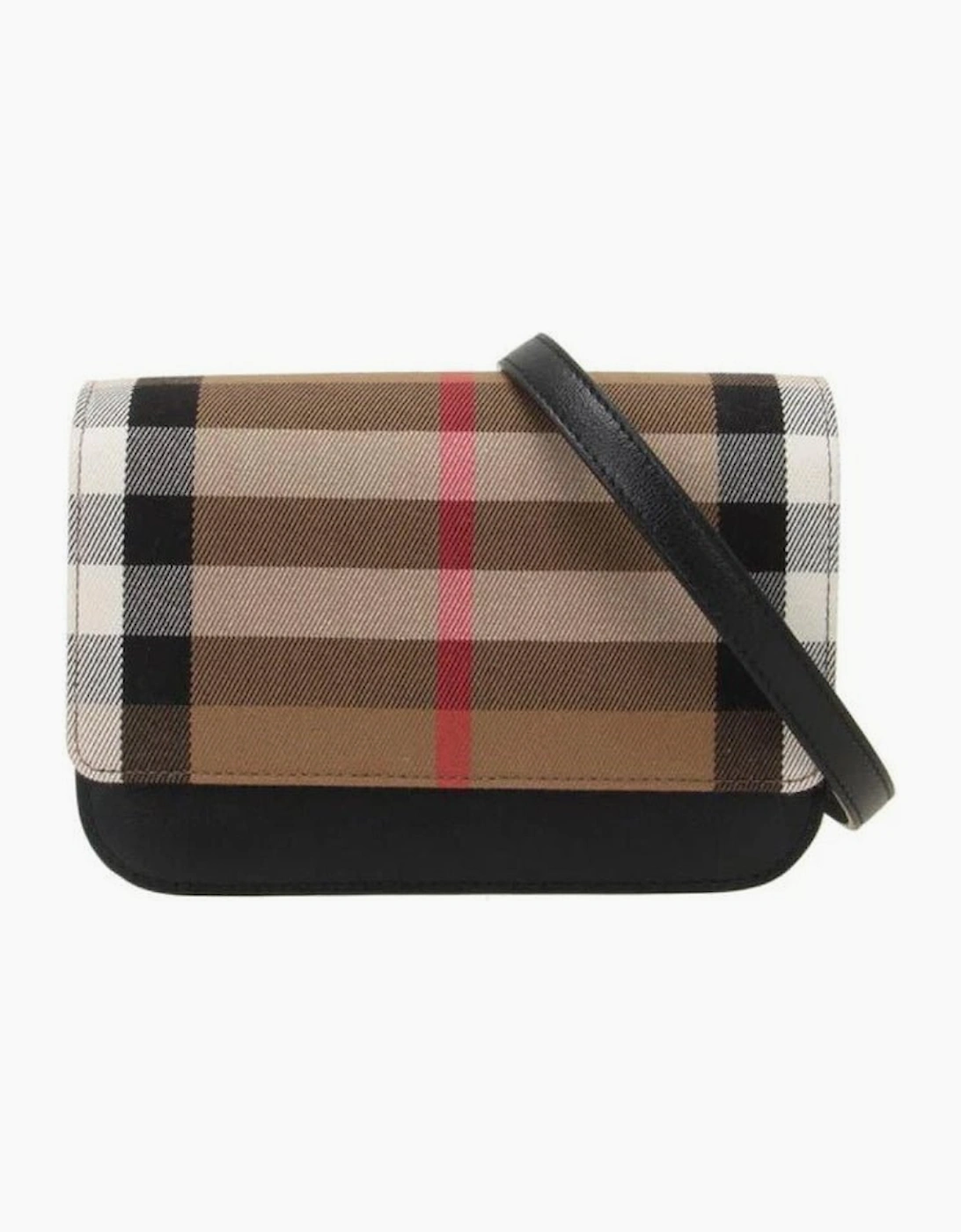 Burberry 'Madison' Leather Shoulder Bag Black