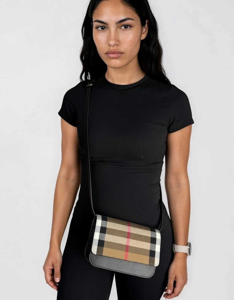 Burberry 'Madison' Leather Shoulder Bag Black