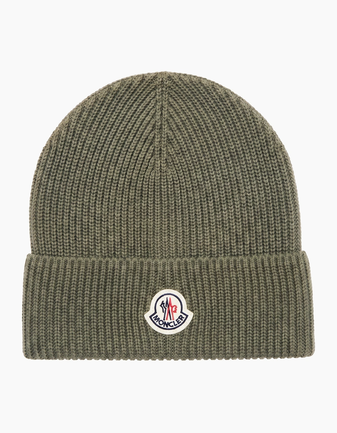 Moncler Logo Beanie Khaki