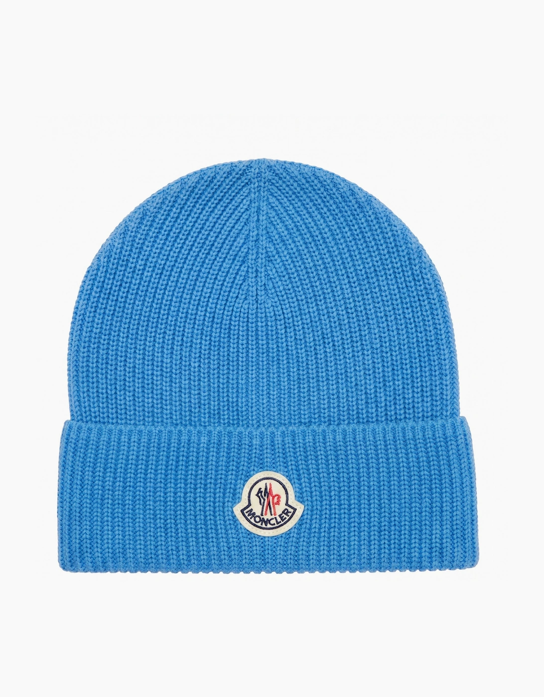 Moncler Men's Moncler Logo Beanie Blue