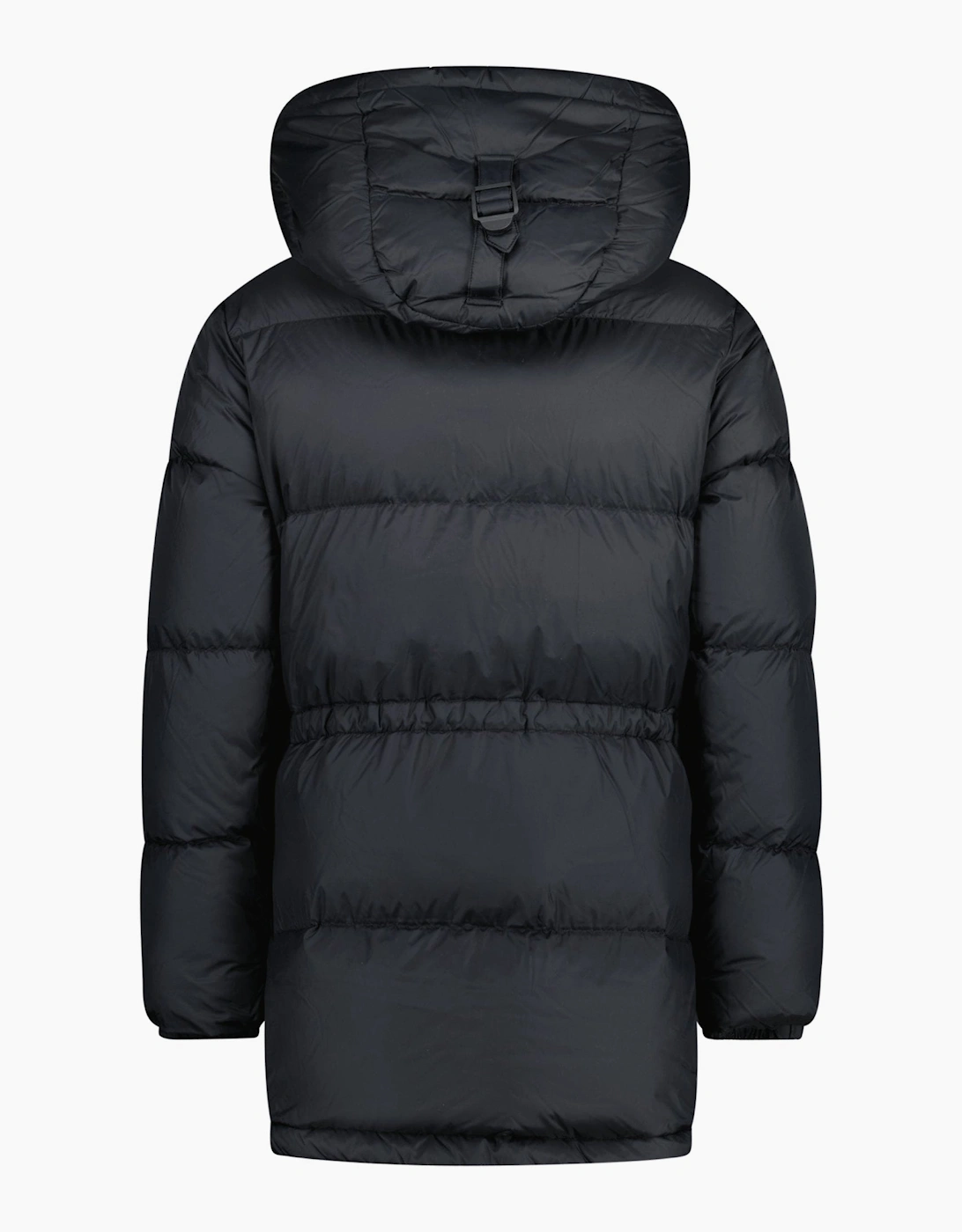 Burberry 'Haworth' Hooded Check Down Jacket Black
