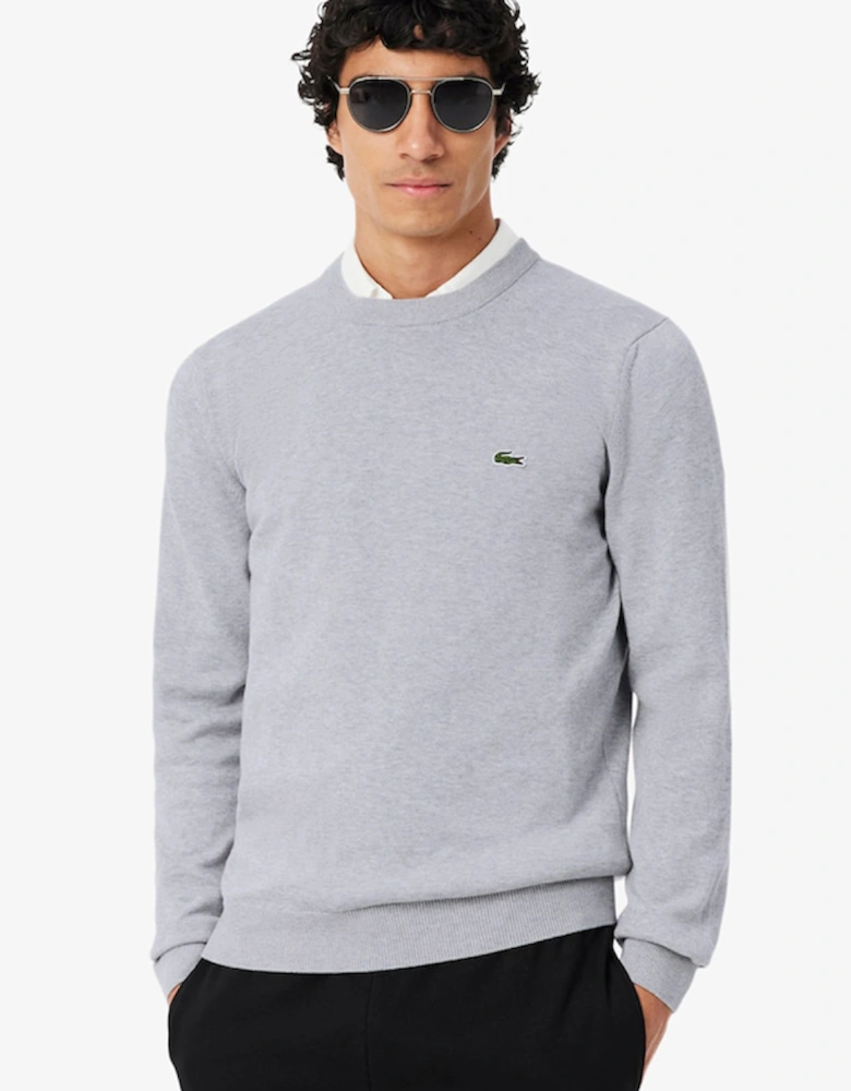 Lacoste Monochrome Crew Neck Cotton Sweatshirt
