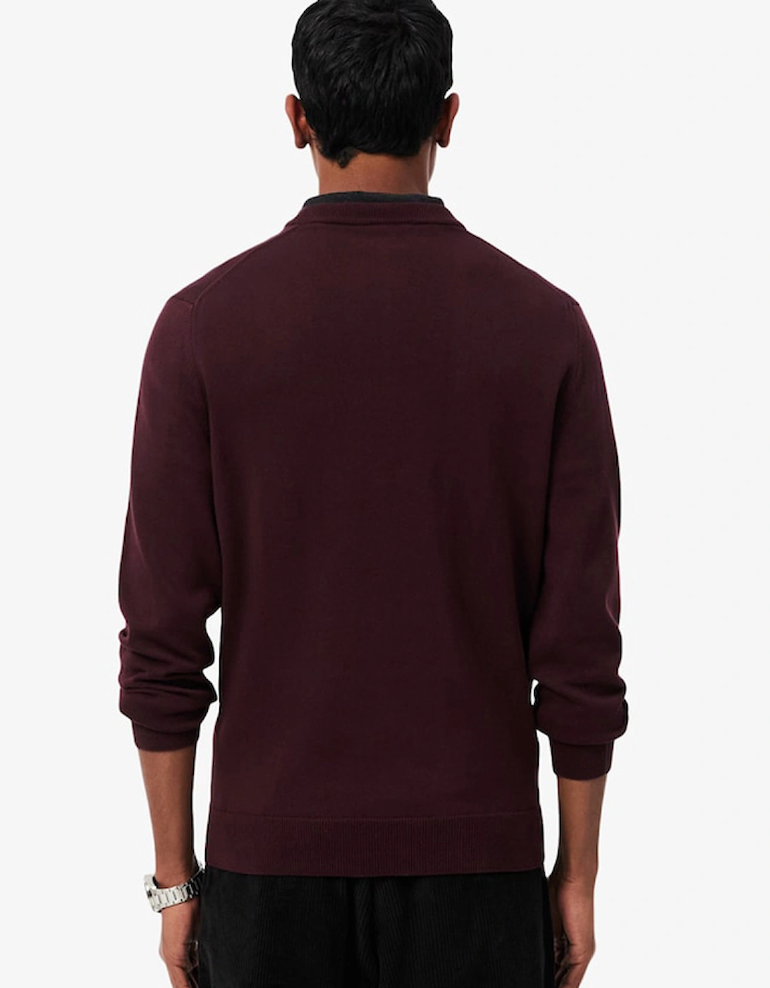 Lacoste Monochrome Crew Neck Cotton Sweatshirt