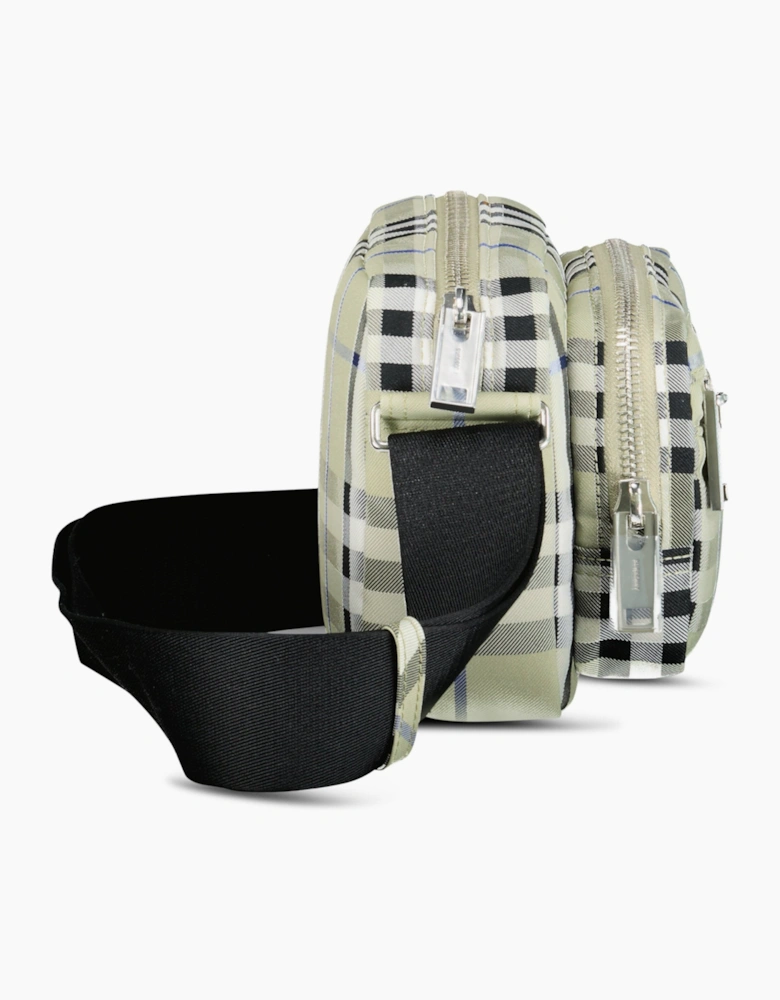 Burberry Warner Check Crossbody Bag Lichen