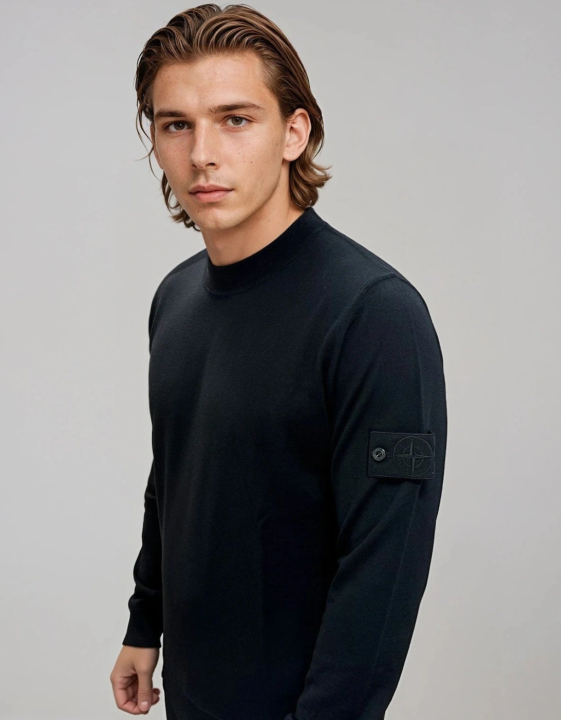 Stone Island RWS Wool Ghost Jumper Black