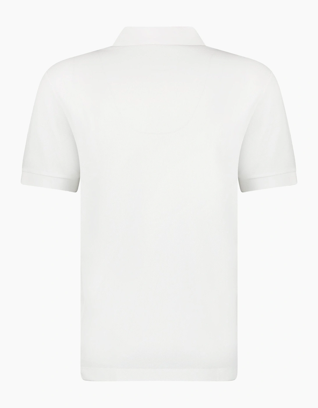 Burberry ‘Hartford’ Zip Check Polo White