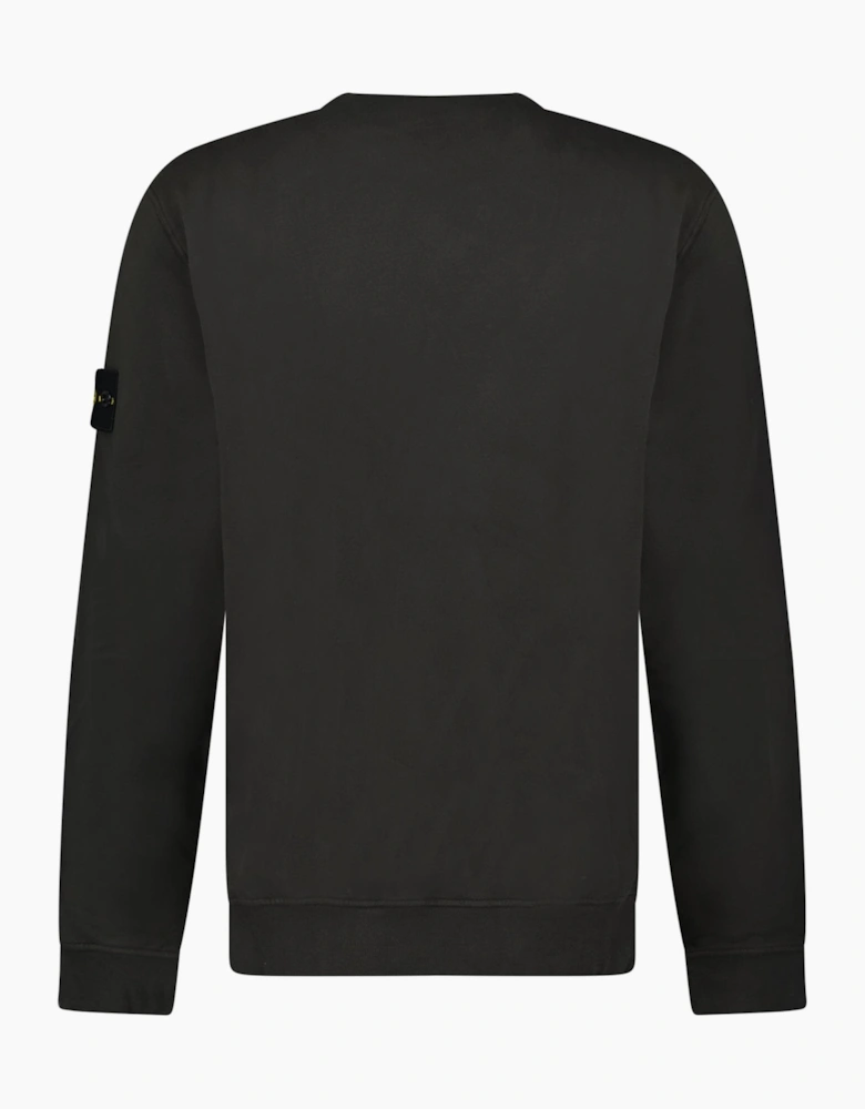Stone Island Brushed Organic Cotton Sweatshirt Lead Grey