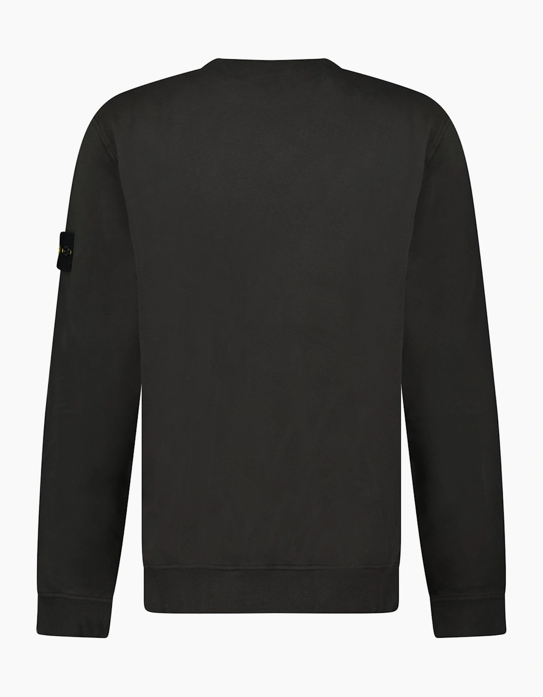 Stone Island Brushed Organic Cotton Sweatshirt Lead Grey