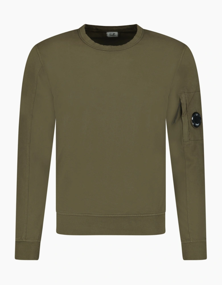 CP Company Light Fleece Lens Sweatshirt Khaki