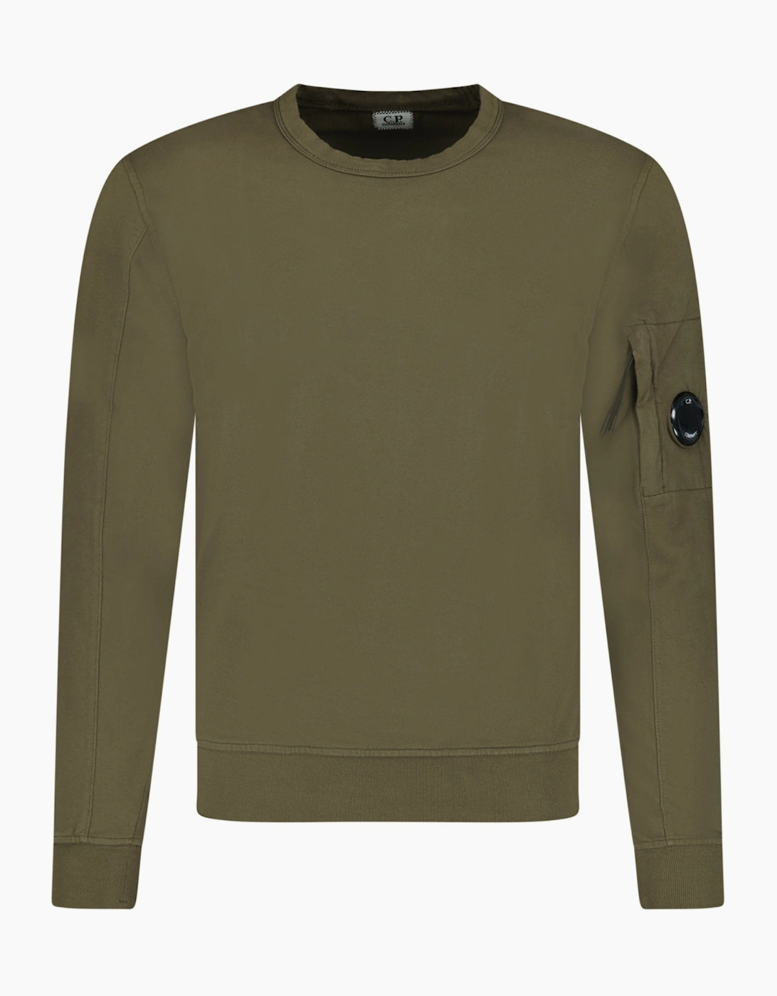 CP Company Light Fleece Lens Sweatshirt Khaki