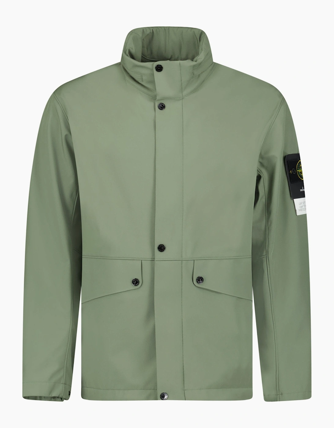 Stone Island Light Soft Shell-R E.Dye Technology Jacket Khaki