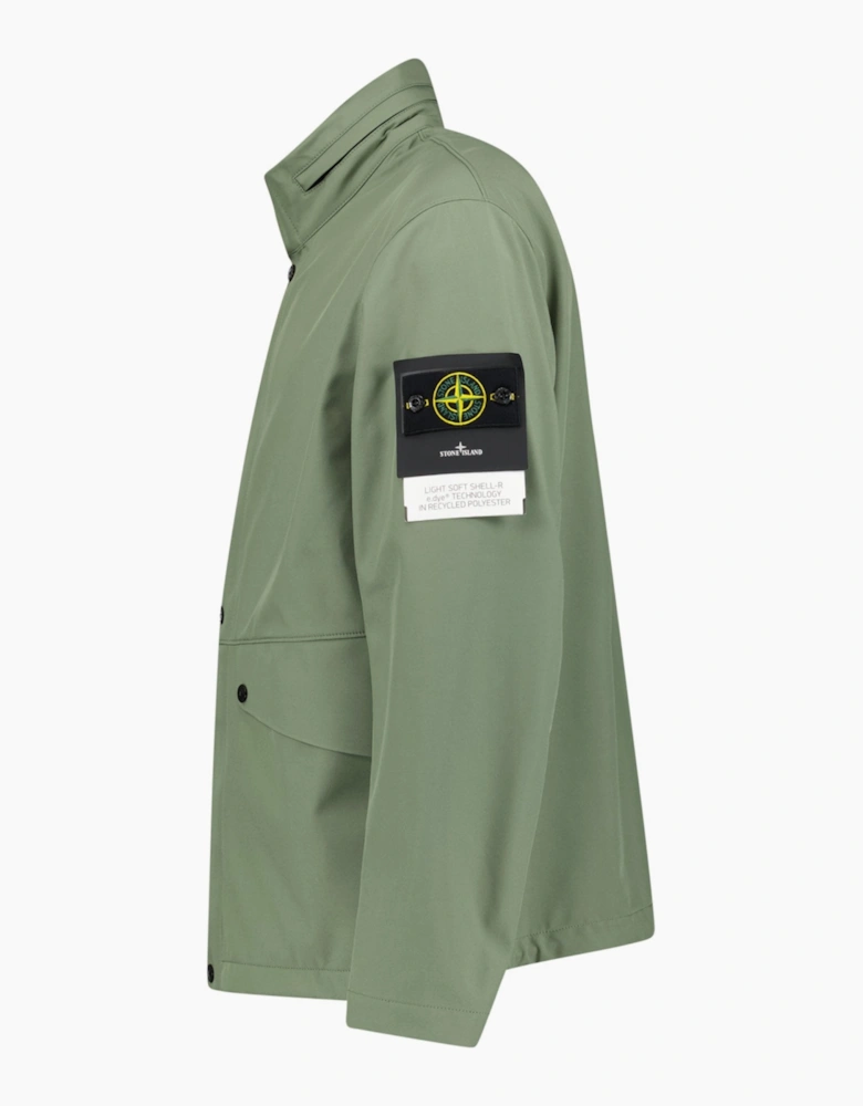 Stone Island Light Soft Shell-R E.Dye Technology Jacket Khaki
