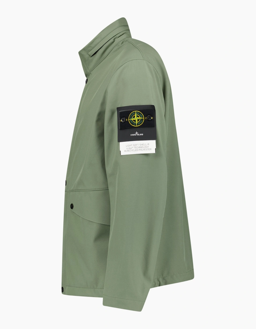 Stone Island Light Soft Shell-R E.Dye Technology Jacket Khaki