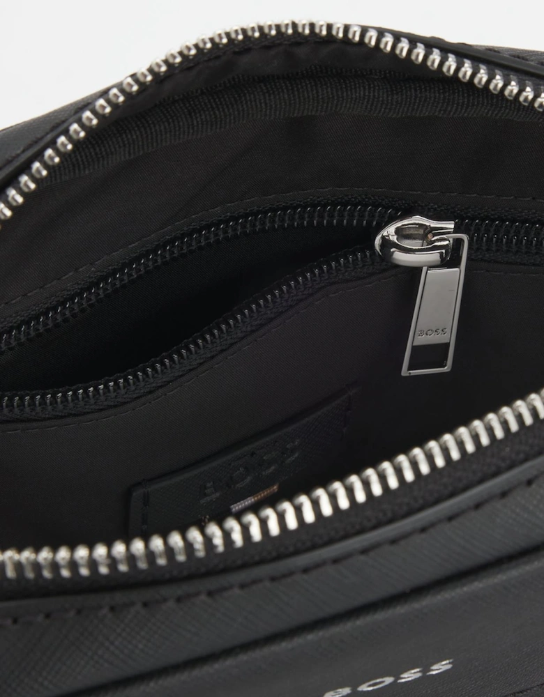 Zair Recycled Leather Reporter Bag