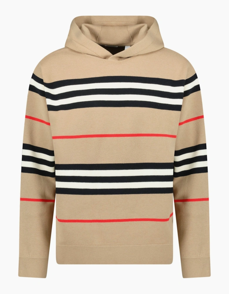 Burberry 'Sandby' Check Hoodie Archive Beige