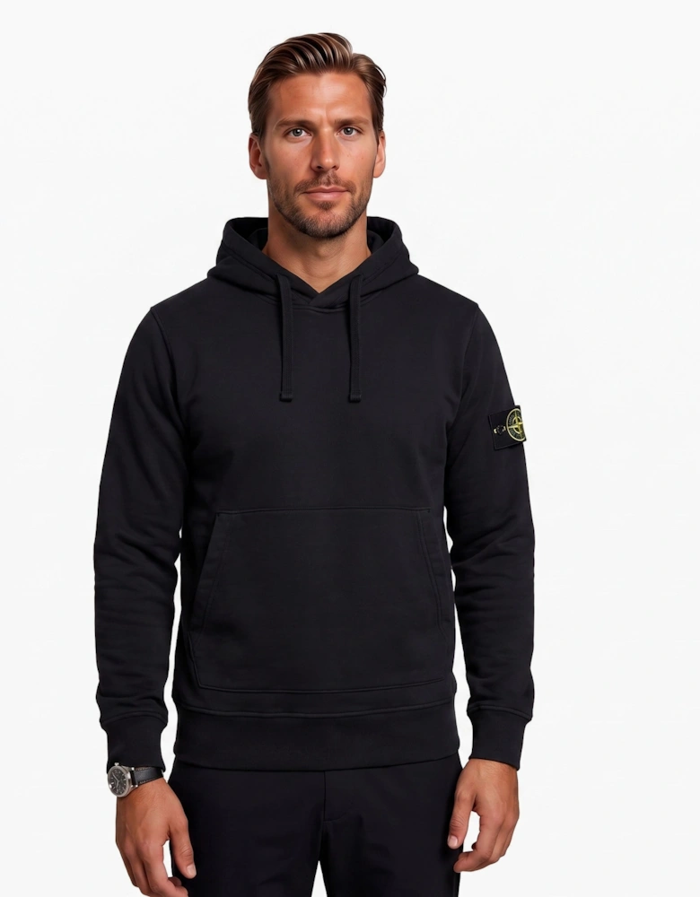 Stone Island Organic Cotton Hoodie Black