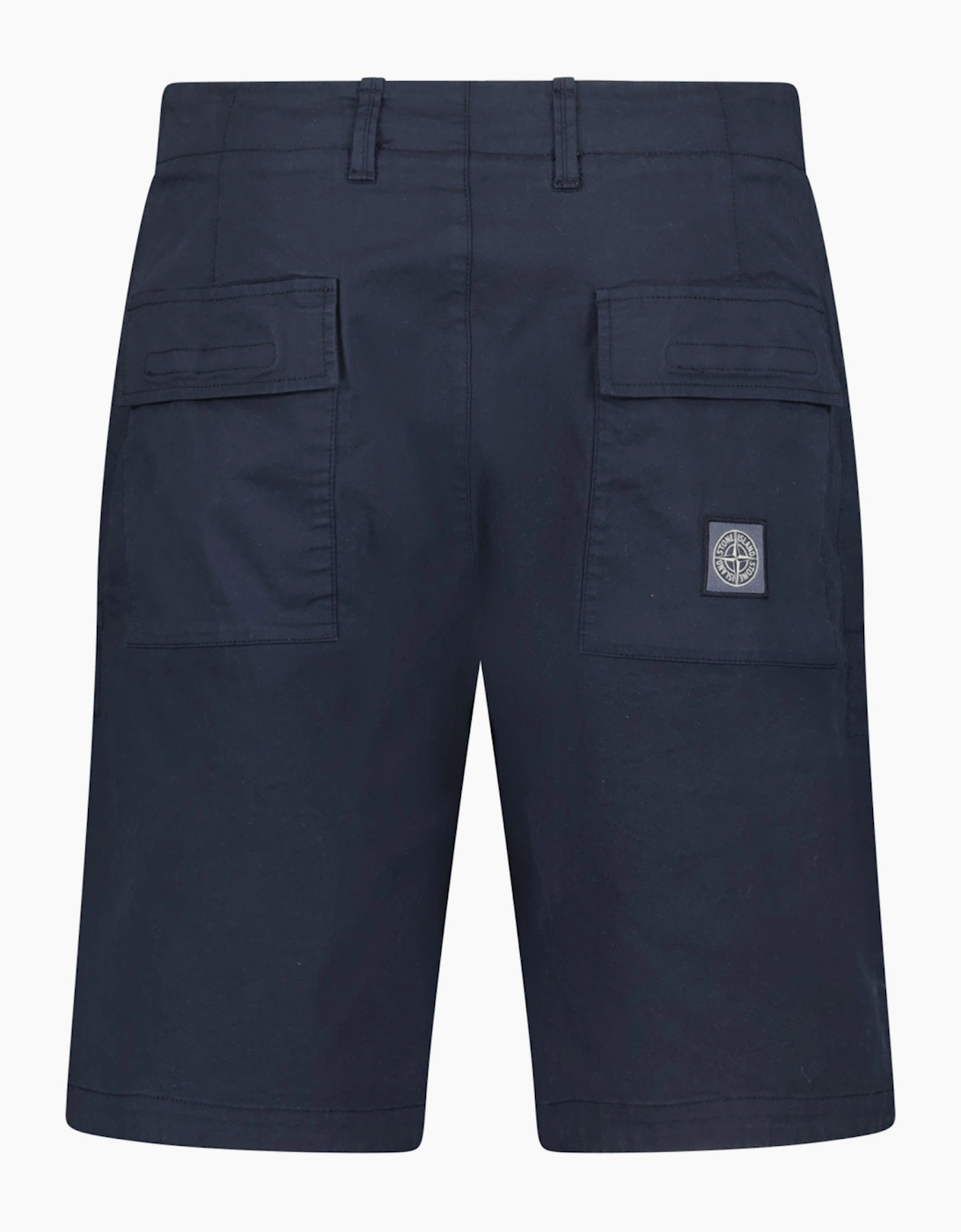 Stone Island Compass Logo Bermuda Shorts Navy