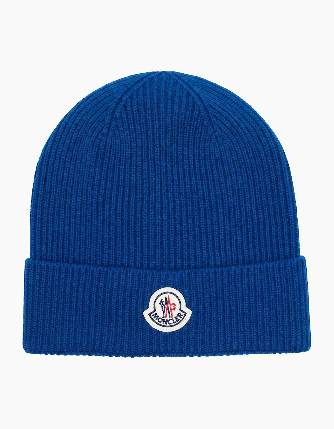 Moncler Logo Beanie Blue