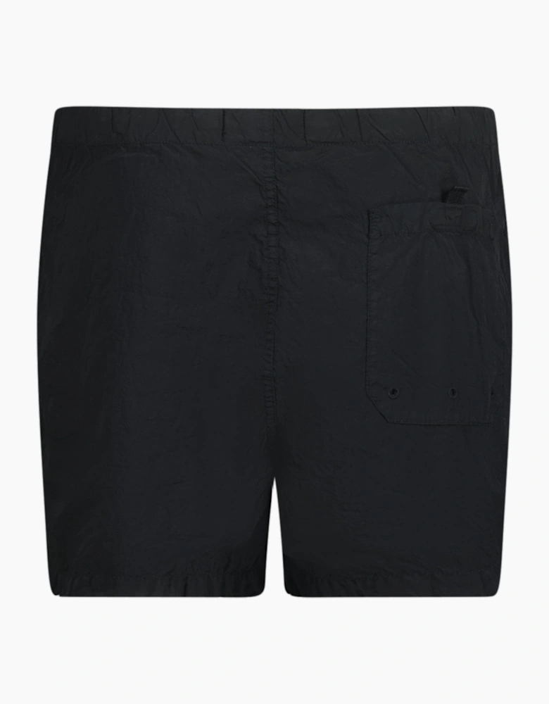 Stone Island Nylon Metal Button Swim Shorts Black