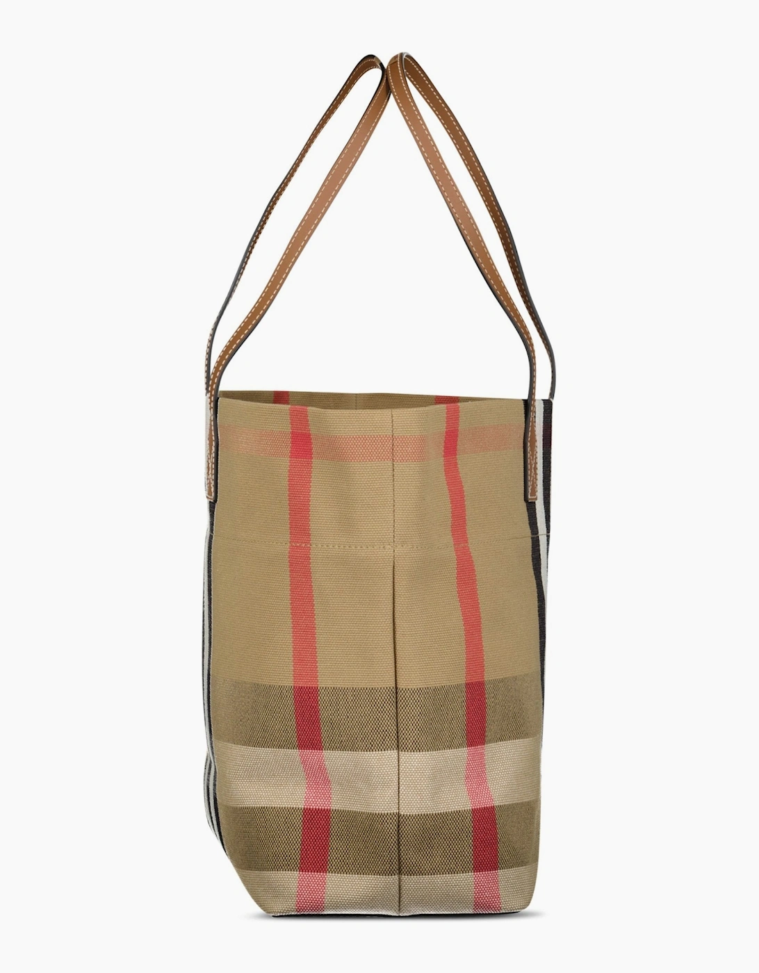 Burberry Check Canvas Medium London Tote Bag