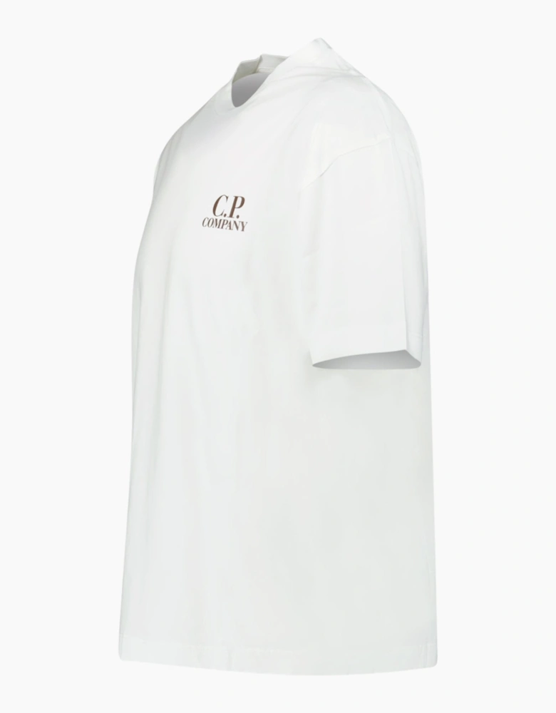CP Company Logo Print T-Shirt White
