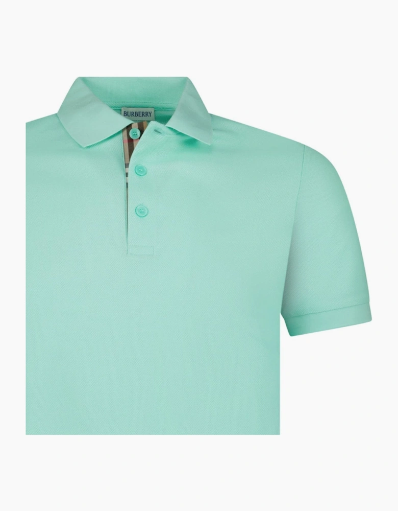 Burberry 'Hartford' Check Polo Mint