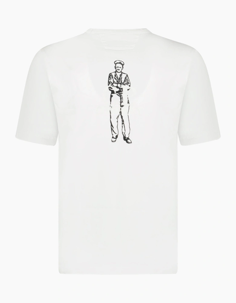 CP Company Mercerized Cotton Jersey Sailor T-Shirt White