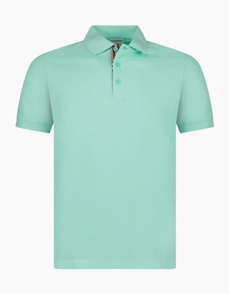 Burberry 'Hartford' Check Polo Mint