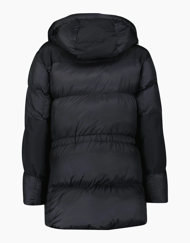 Burberry 'Lindford' Check Down Puffer Jacket Black