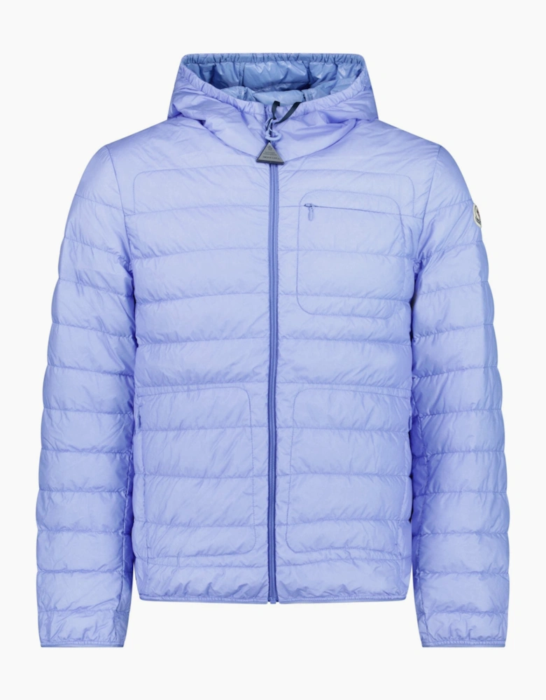 Moncler Pulao Quilted Shell Jacket Light Blue