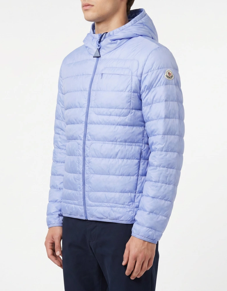 Moncler Pulao Quilted Shell Jacket Light Blue