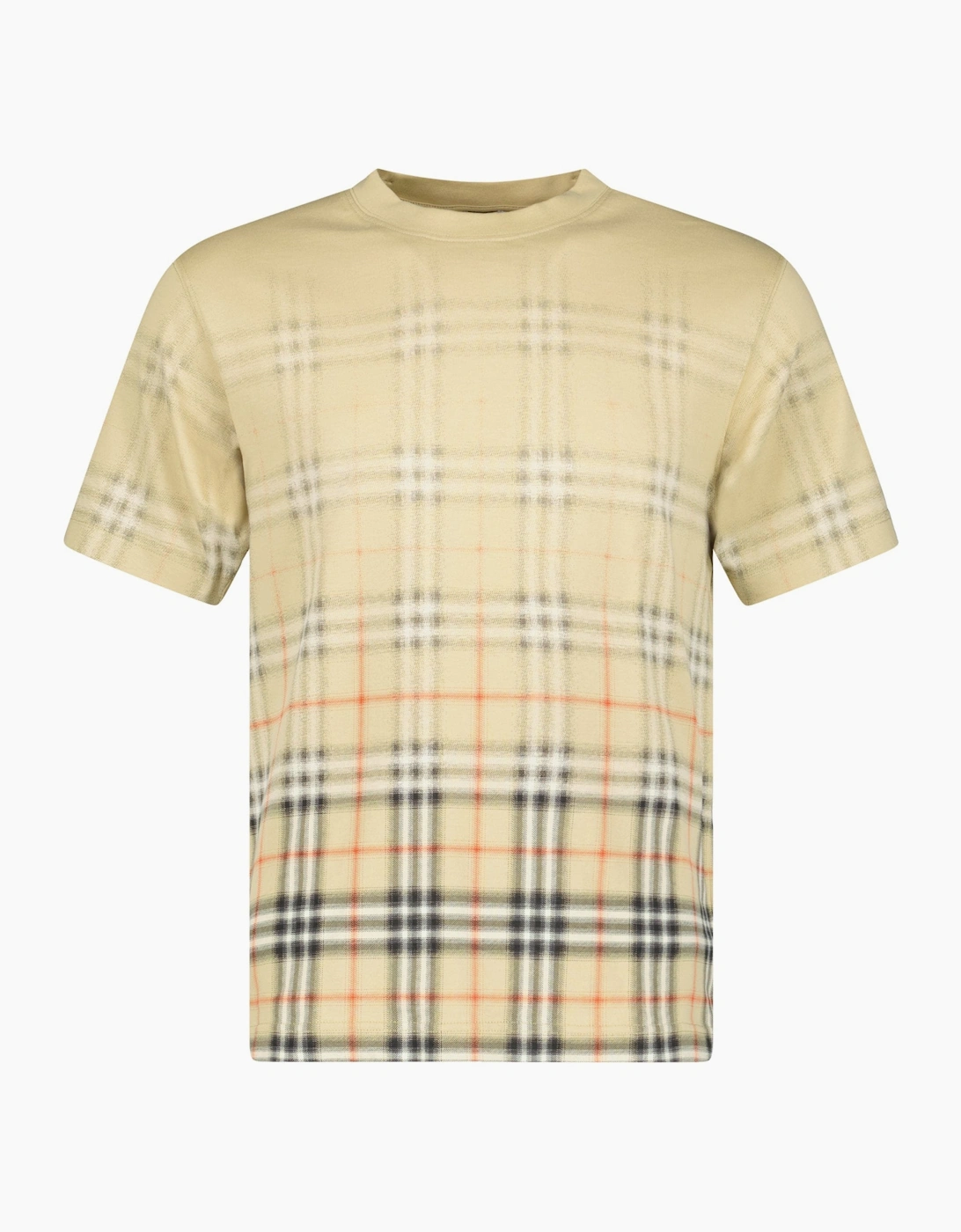 Burberry Gradient Check T-Shirt Beige