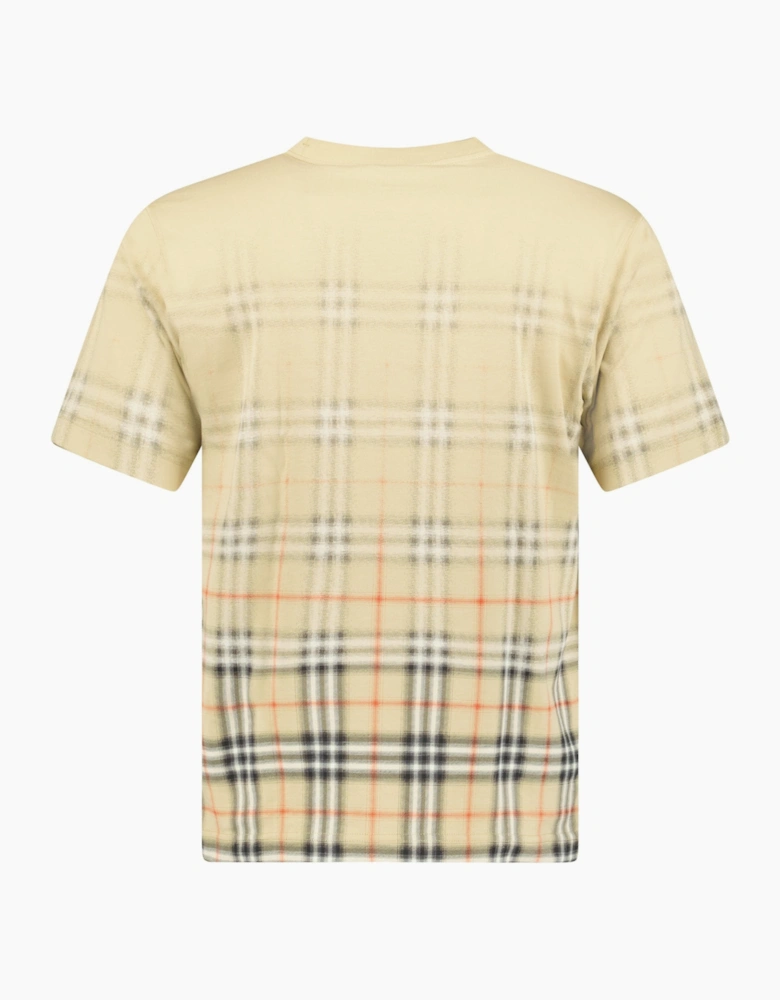 Burberry Gradient Check T-Shirt Beige