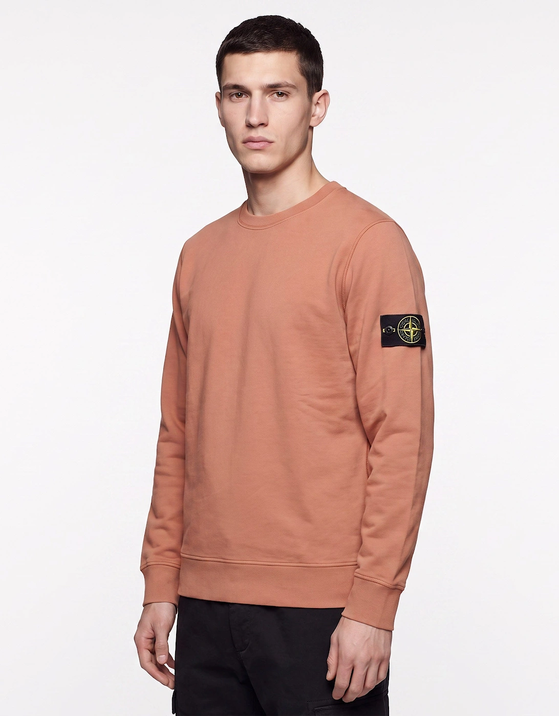 Stone Island Cotton Sweatshirt Rust