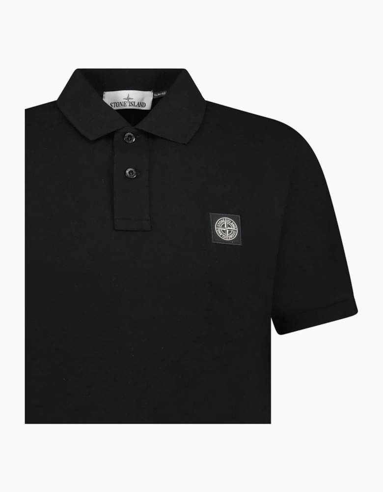 Stone Island Compass Logo Polo Black