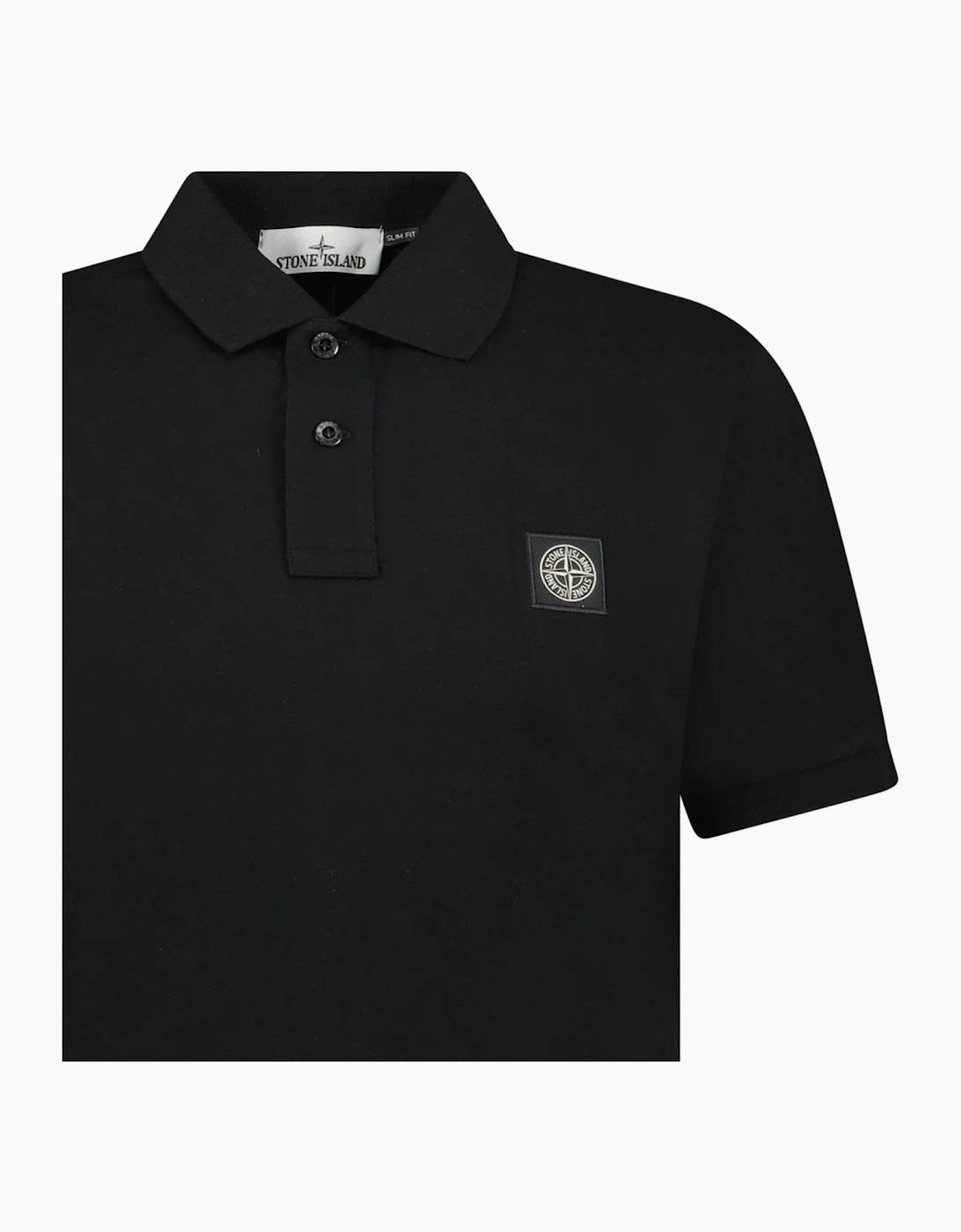 Stone Island Compass Logo Polo Black