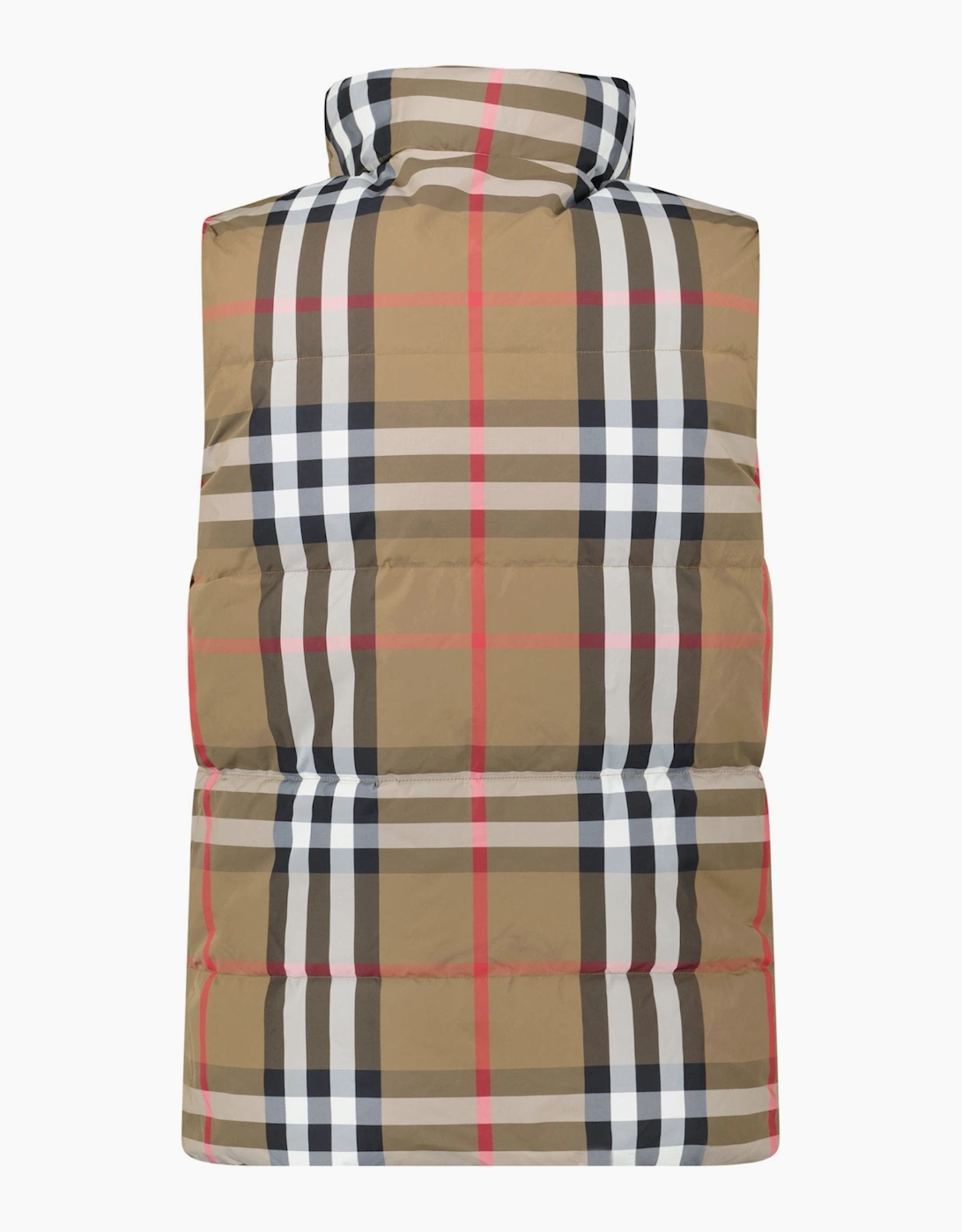 Burberry 'Lowick' Reversible Down Gilet Black & Check