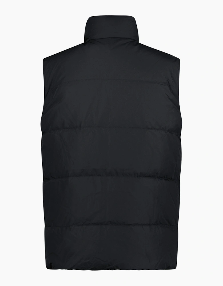 Burberry 'Lowick' Reversible Down Gilet Black & Check