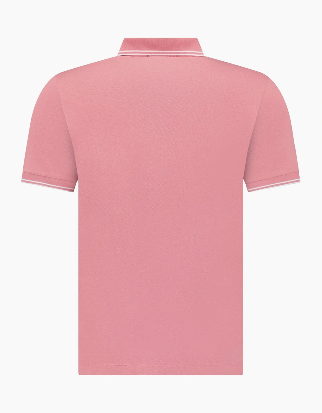 Stone Island Compass Logo Polo Pink
