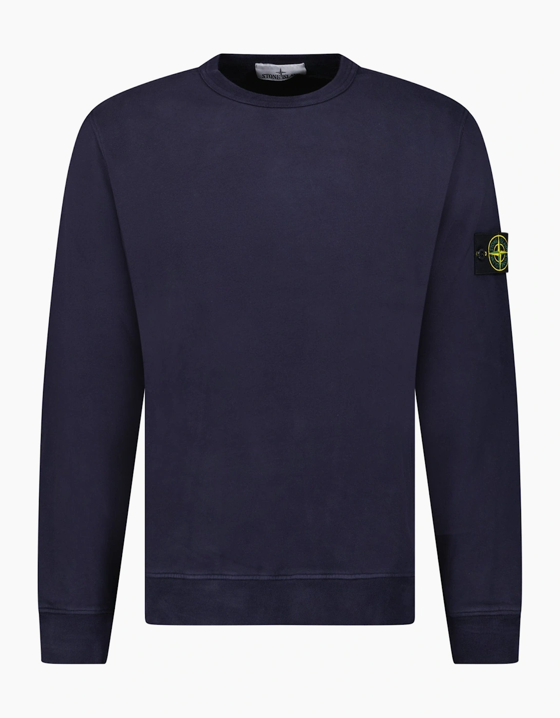 Stone Island Brushed Organic Cotton Sweatshirt Dark Blue